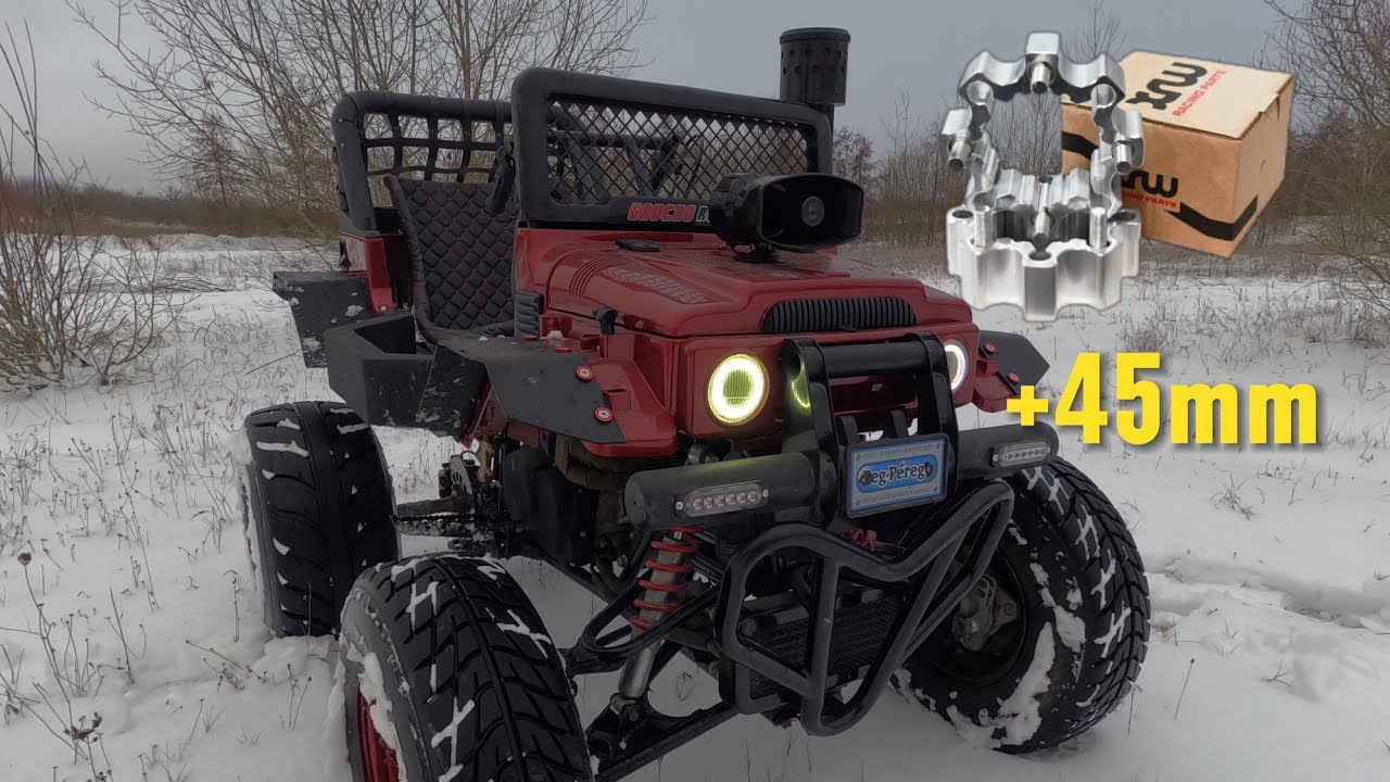 J'installe des elargisseurs de voie sur mon buggy!!! 250cc