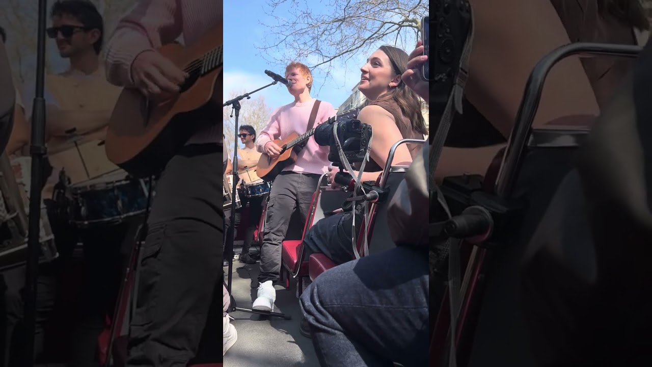 Old Phone Ed Sheeran Exclusive - Live Performance on an open-top bus driving through London!