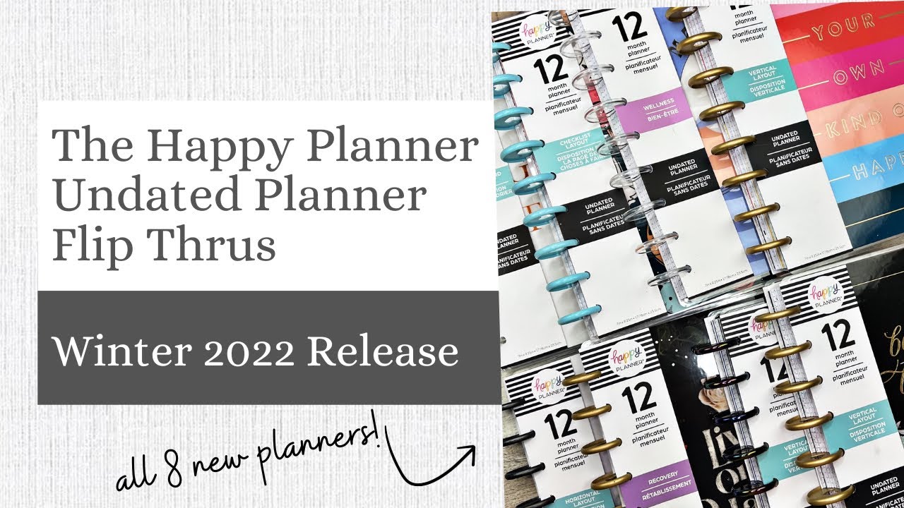 Happy Planner Winter 2022 Release: All The Planners!