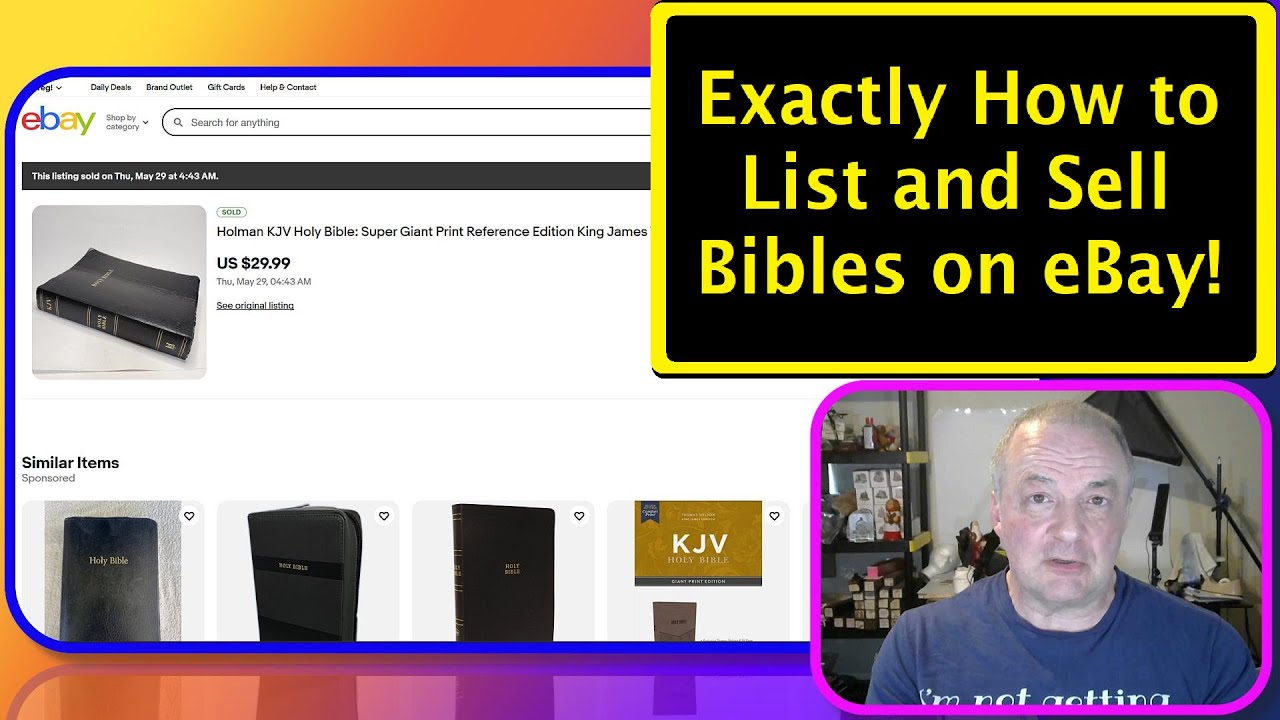 How I Made Thousands Selling Old Bibles on eBay!