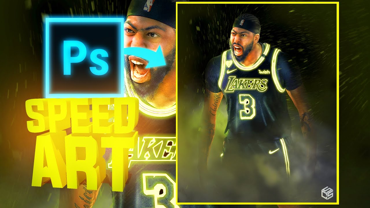 Anthony Davis Is A Monster! | Adobe Photoshop Speed Art | Cal So Scoped |