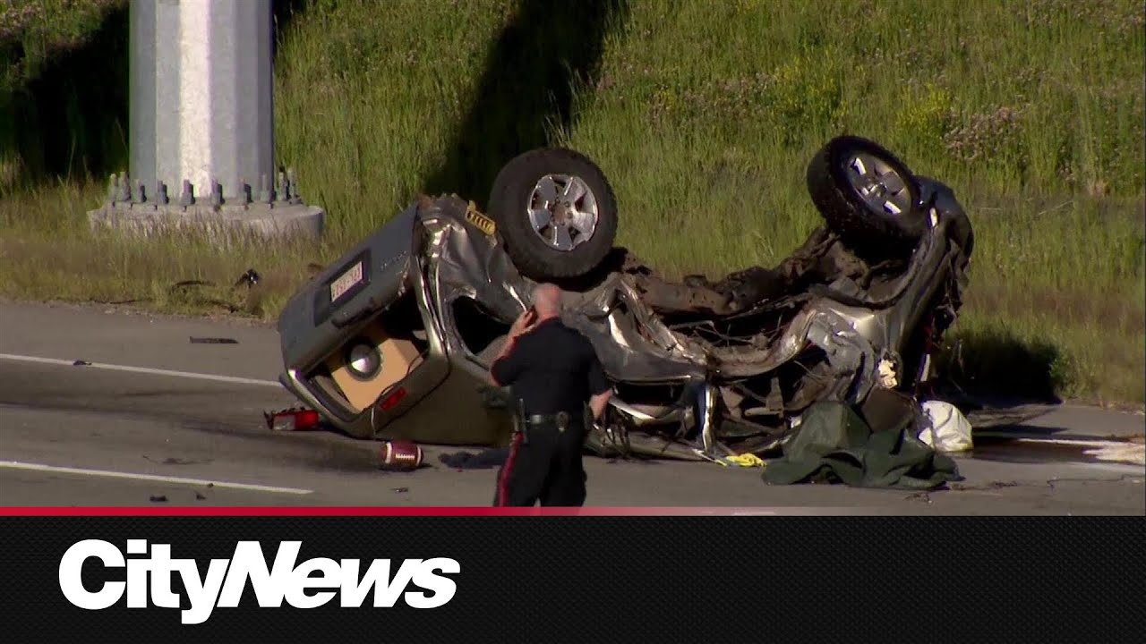 One dead, multiple injured in crash on Calgary’s Stoney Trail