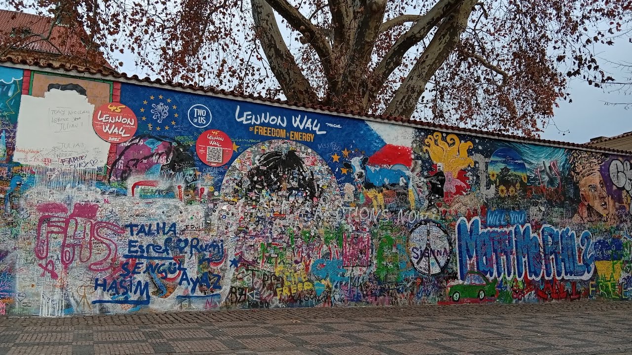 Lennon Wall at Prague, Czech Republic 