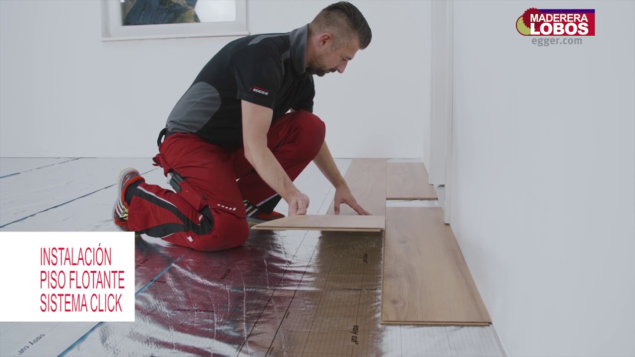 Instalación de piso flotante sistema click
