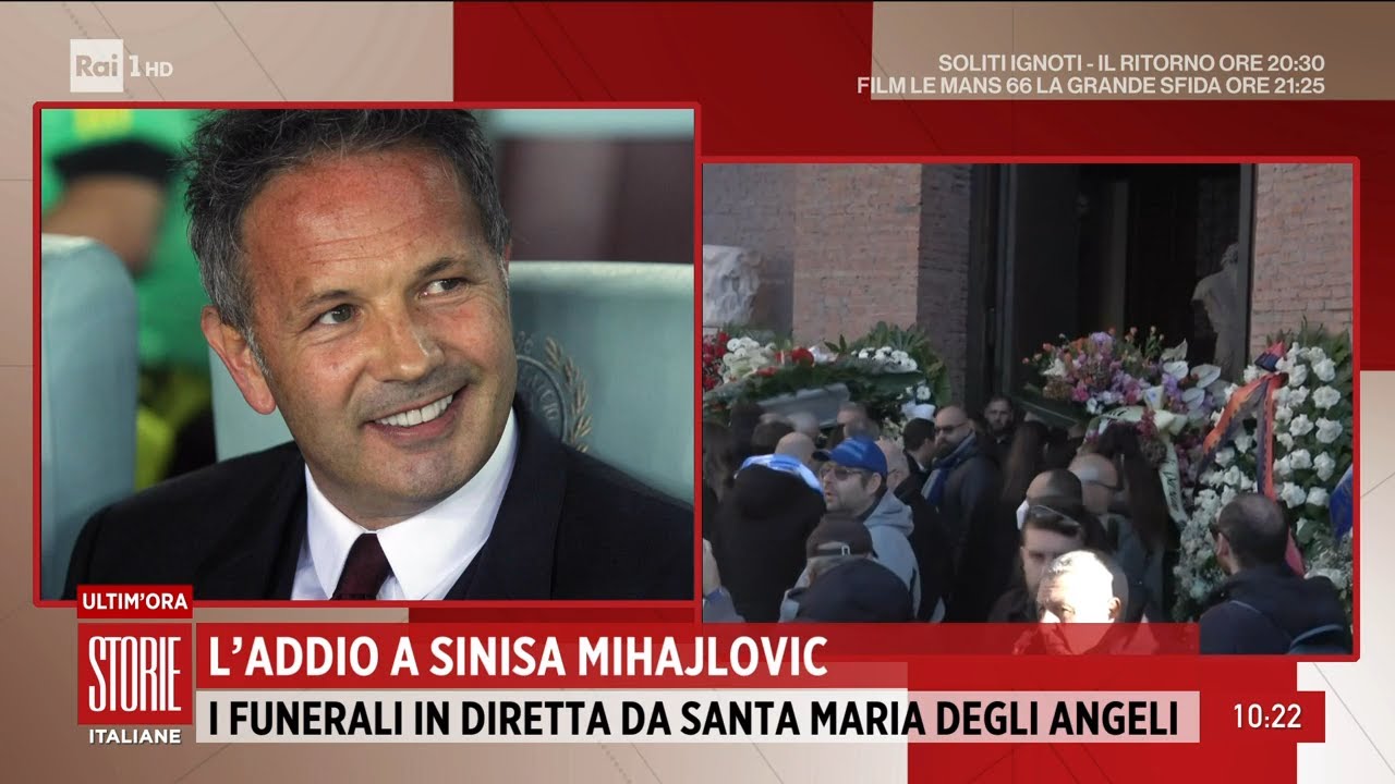 L'addio di Sinisa Mihajlovic, oggi i funerali a Roma - Storie Italiane 19/12/2022