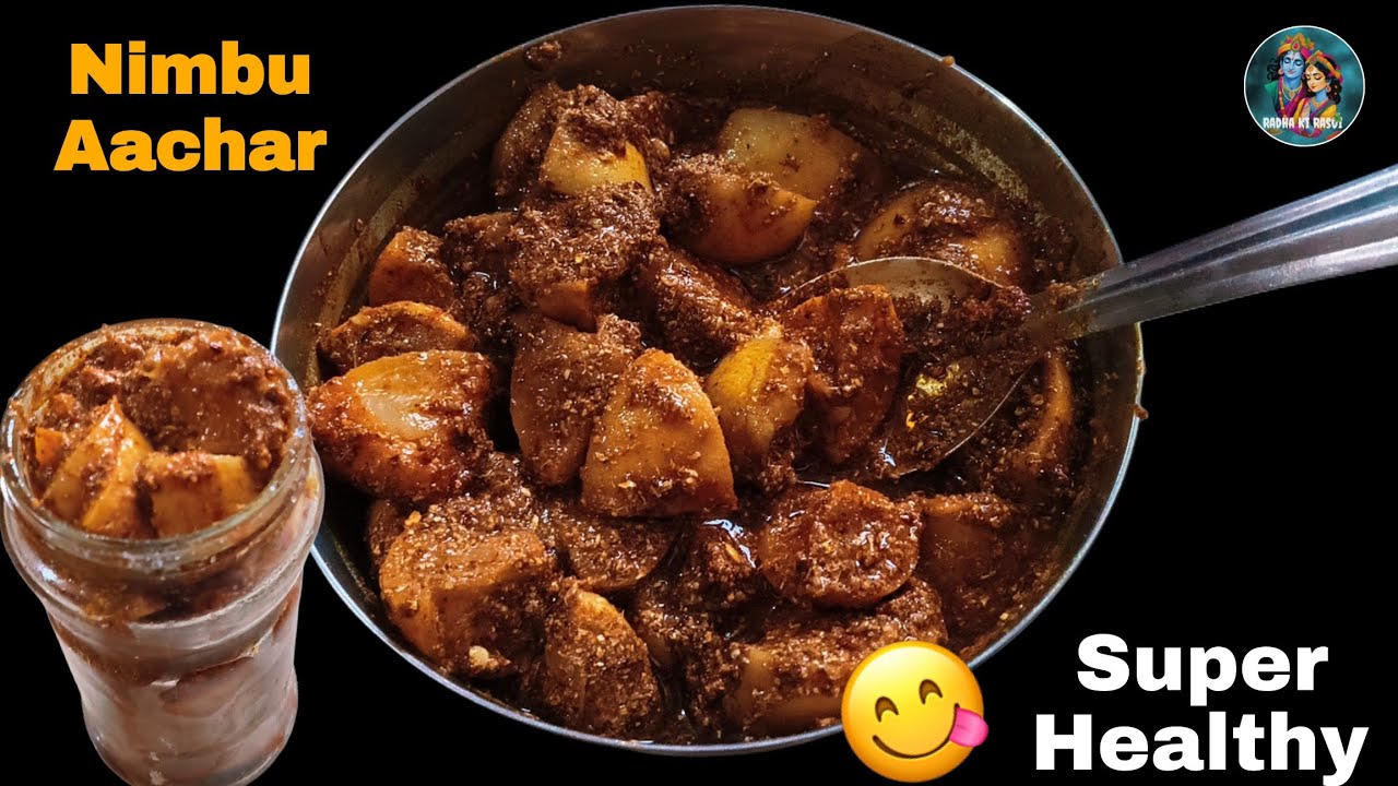 Traditional Nimbu Aachar Recipe | Lemon Pickle at Home | Healthy Homemade Indian Aachar
