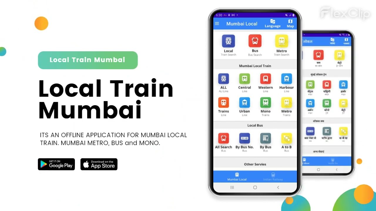 Local Train Mumbai Map & Bus