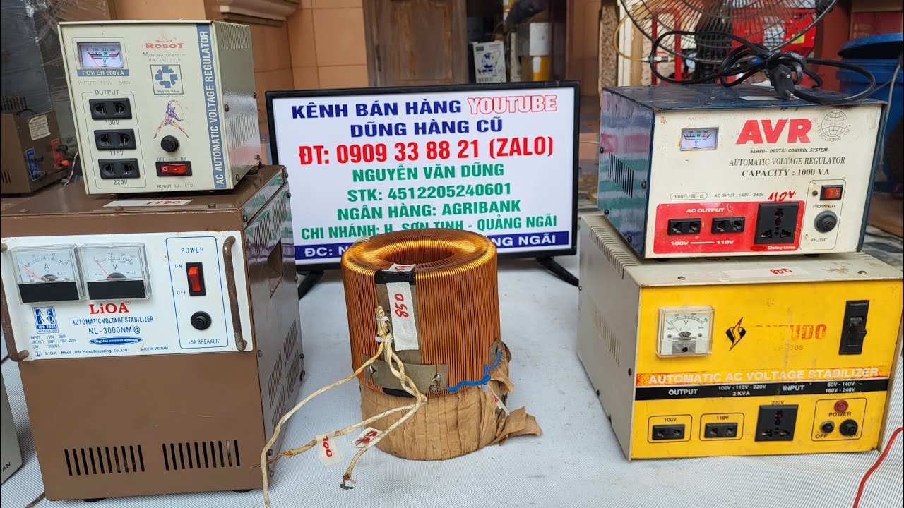 Ổn áp,biến áp cũ giá rẻ .ĐT:0909338821(zalo)