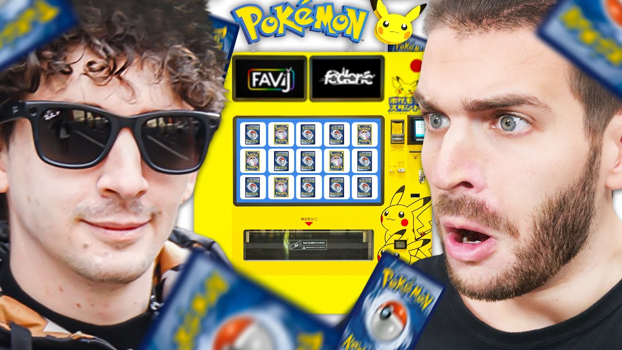 SFIDO FAVIJ A CHI TROVA LA CARTA PIU RARA NEI DISTRIBUTORI DI CARTE POKEMON!