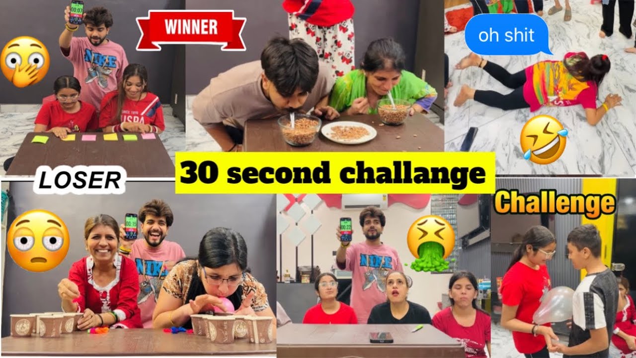 30 second challenge 😂😵 , Unlimited fun ft ​⁠