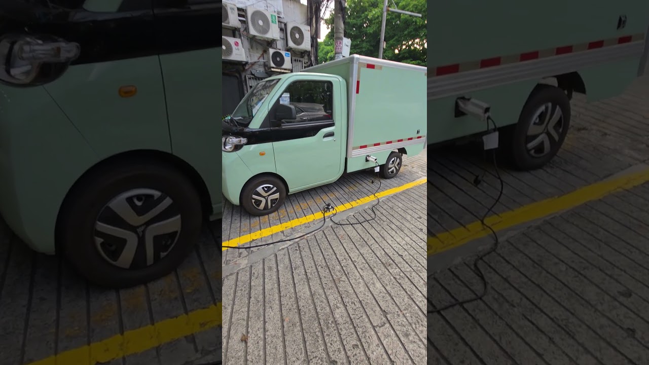 The BAW Calf Mini Electric Truck can also Charge with just an Extension Cord. #evsupreme #electric