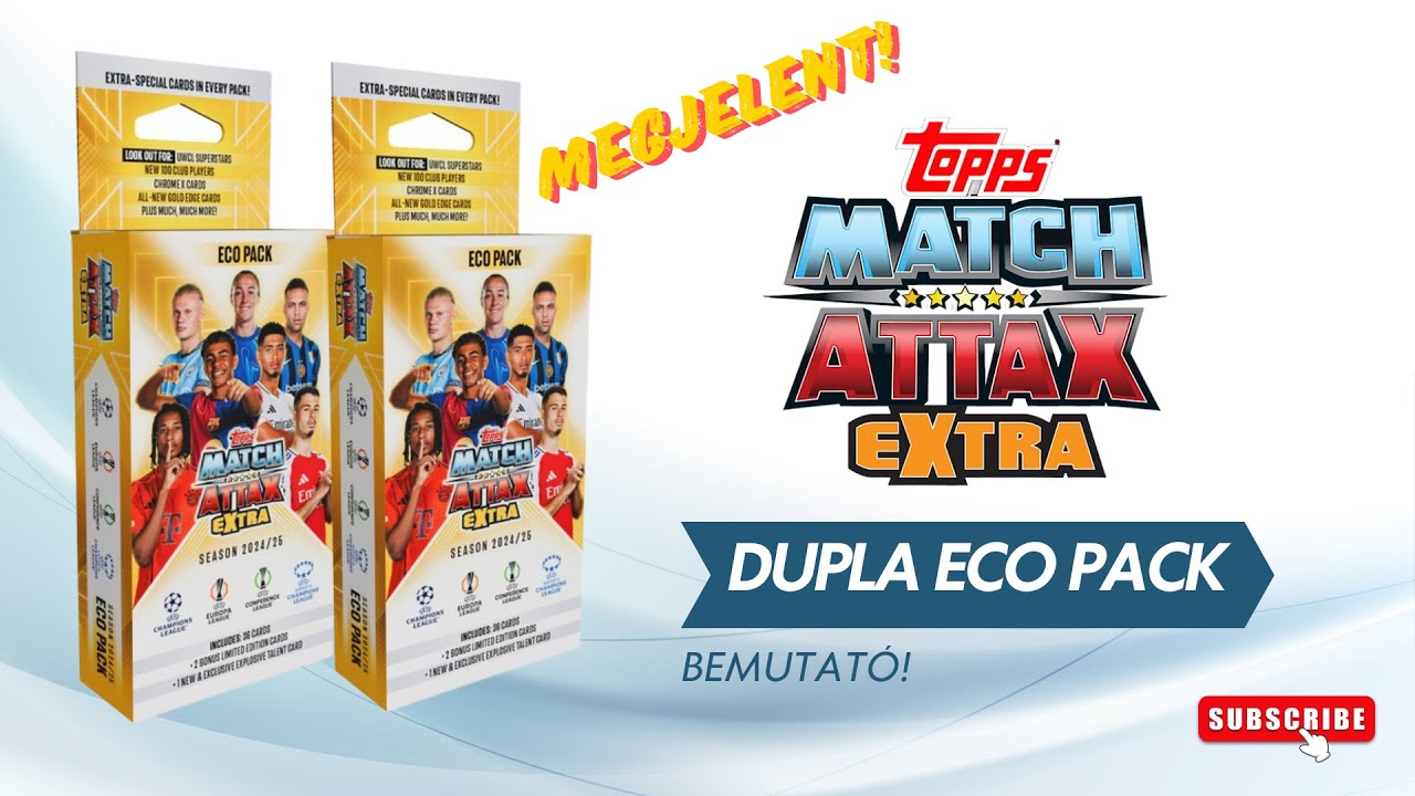 Topps Match Attax Extra 2024/25 ECO PACK Bemutaó ⚽ Megjelent!