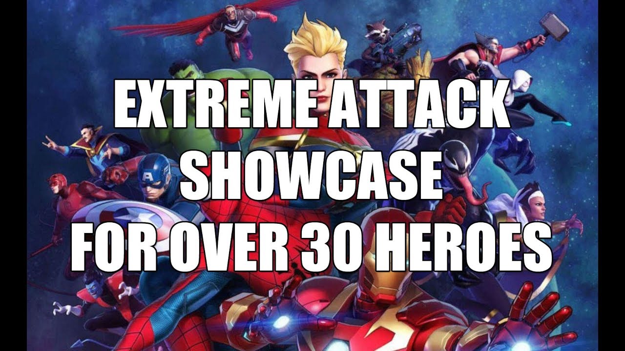 EXTREME ATTACK SHOWCASE for over 30 Characters - Marvel Ultimate Alliance 3
