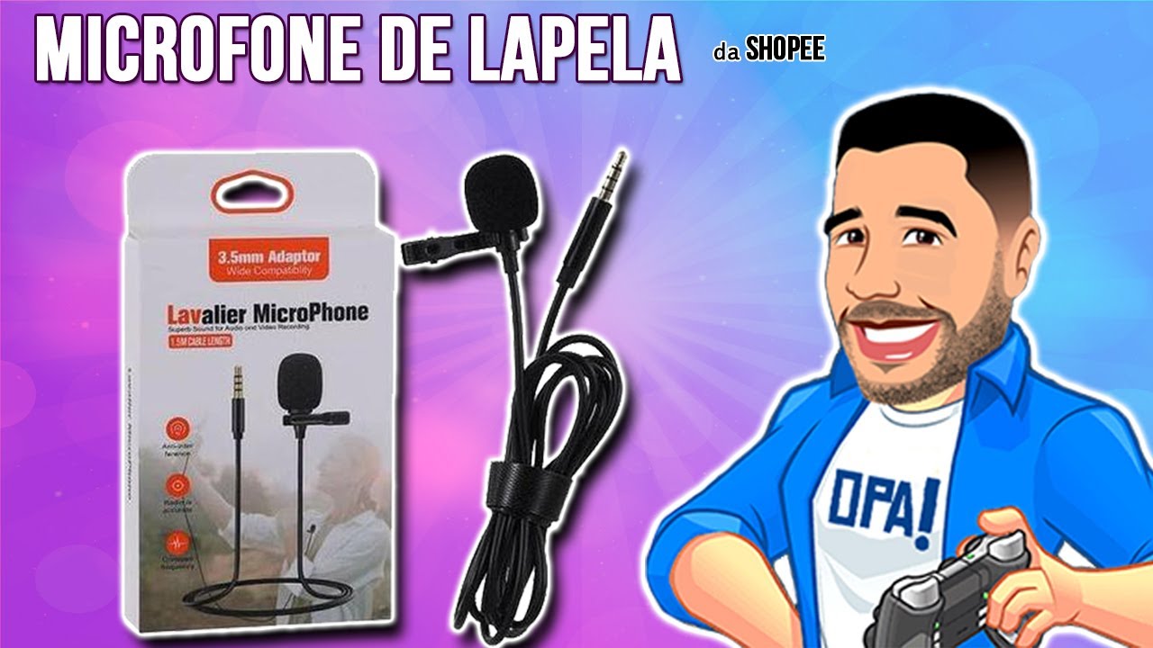 Ser&aacute; que Microfone de Lapela &eacute; bom mesmo? Unboxing e Teste de som - Microfone da Crise