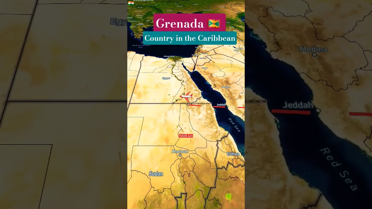 68th World Country Grenada 🇬🇩. #geographythroughmaps #map #travel
