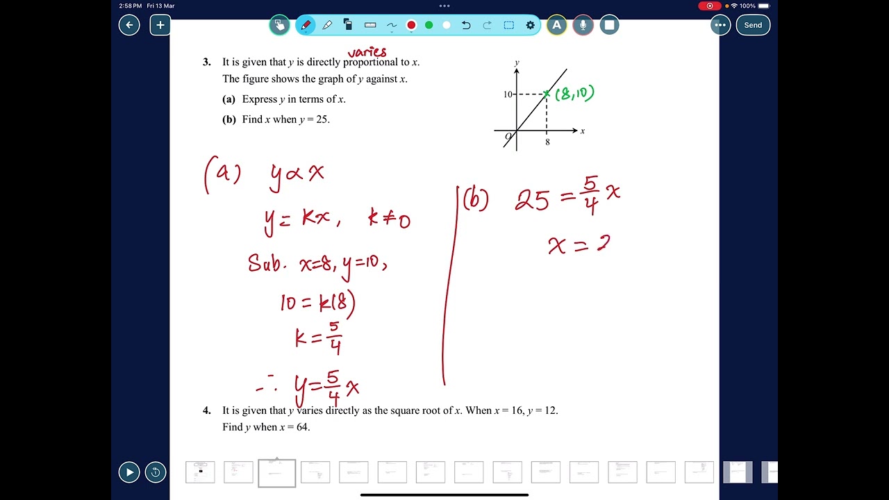 S4 Direct Variation Tutorial