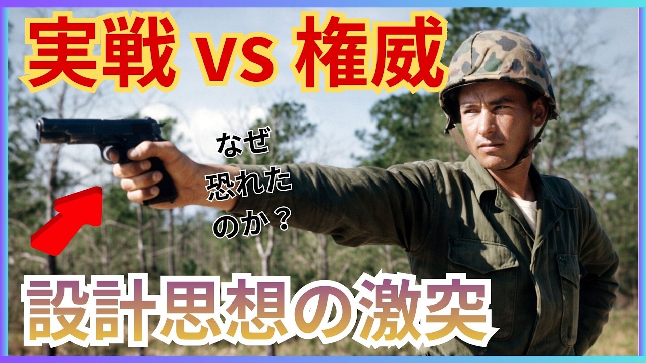 なぜドイツ軍将校はM1911を恐れたのか？ルガーP08と45口径（.45 ACP）が示した軍事思想の決定的な違い【第1次・第2次世界大戦】