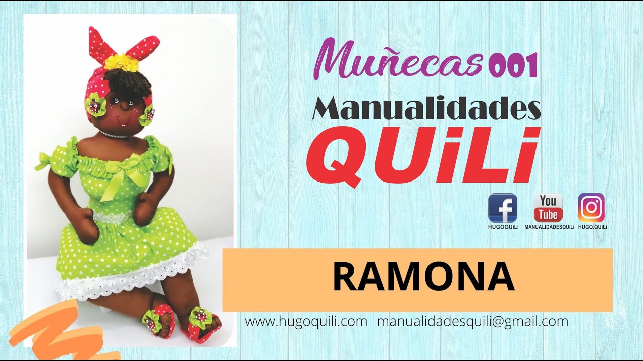 MUÑECA DE TRAPO RAMONA. Revista MUÑECAS 001. Manualidades QUiLi
