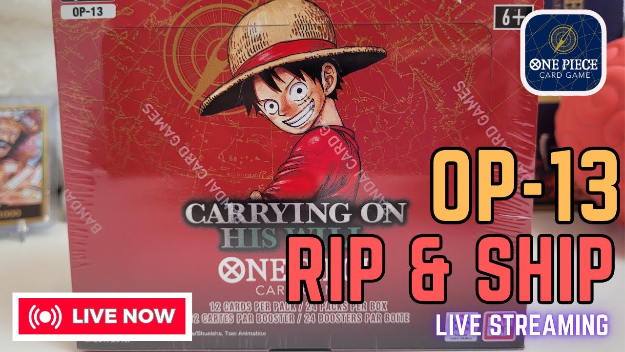 ● Live! OP-13 One Piece Card Game Box Break #20 + Giveaway!!
