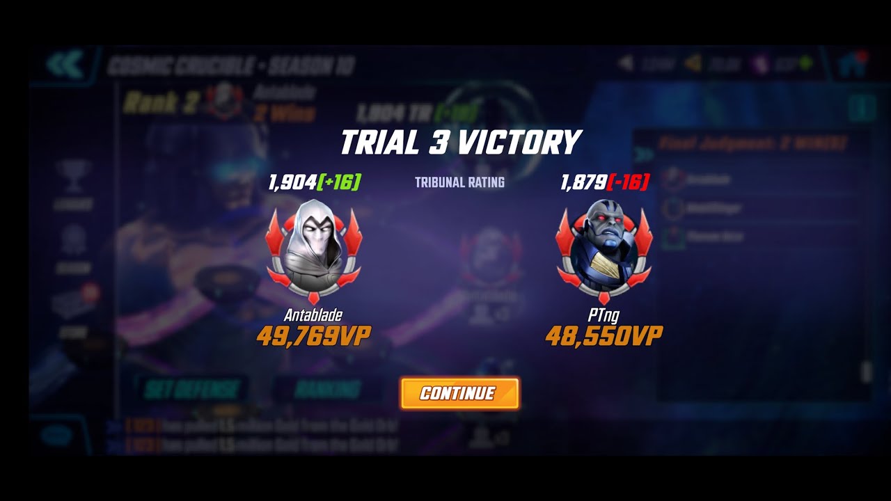 Cosmic Crucible 1043 vs PTng
