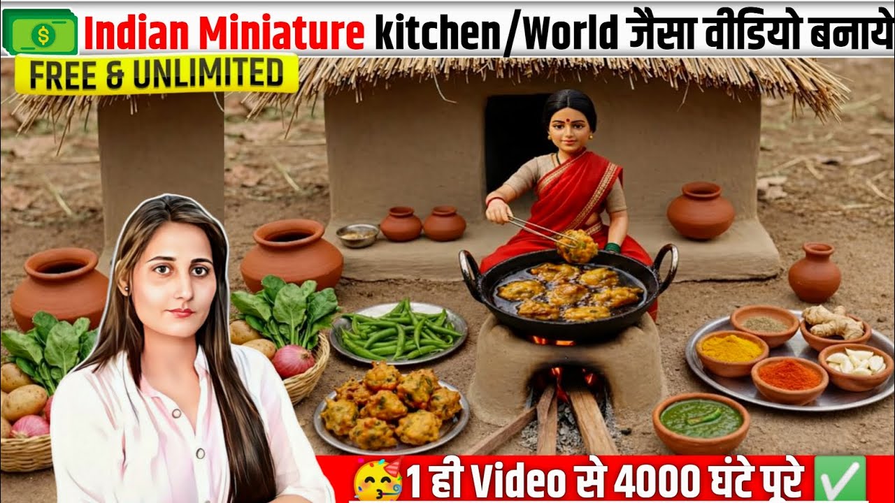 Indian Miniature wali ASMR video kaise banaye |100% Monetizable | how to make indian miniature video