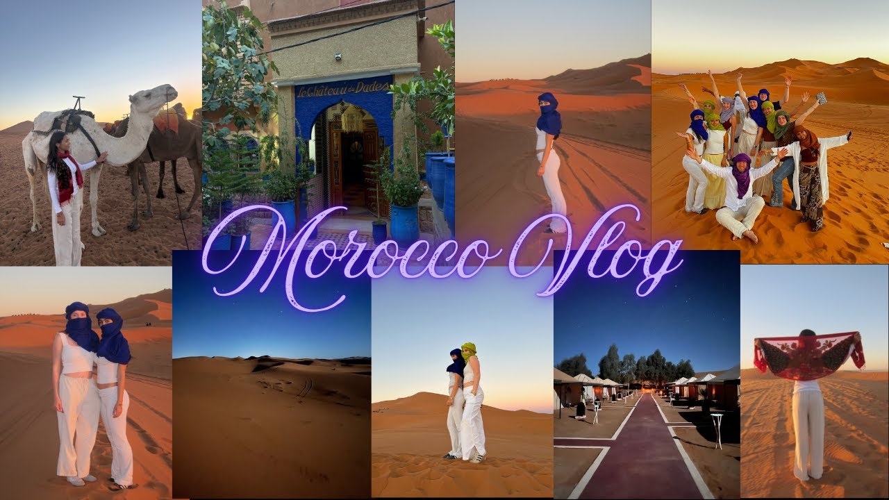 I went to Morocco!! (Camelback Riding, Shopping + Night in the desert) - Vlog 05 🐪🇲🇦