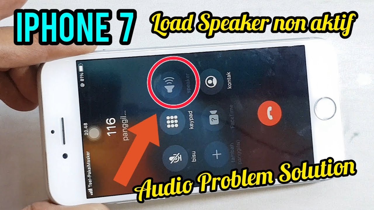 SERVIS IPHONE 7 AUDIO PROBLEM? Load Speaker non aktif? Mikrofon OFF? Speaker Telfon OFF?