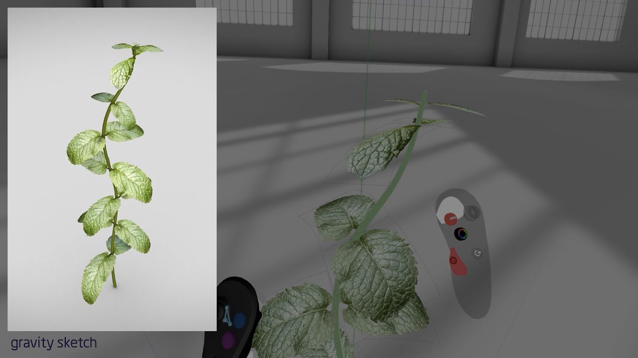 How to make a realistic herb plant in GravitySketch VR