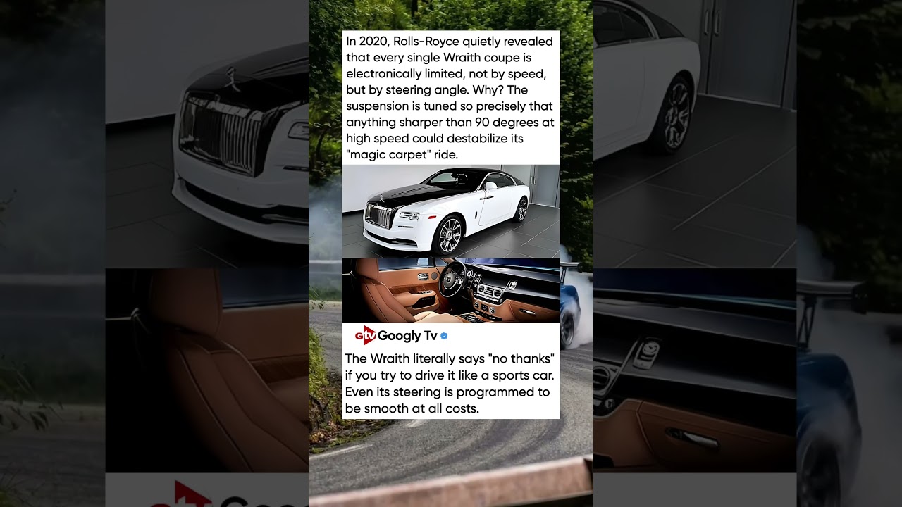 In 2020, Rolls-Royce quietly revealed that every single Wraith coupe is electronically limited .