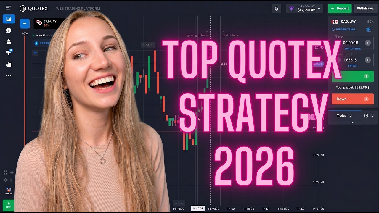 TOP QUOTEX STRATEGY $50 TO $17300 | True binary options trading in 2026