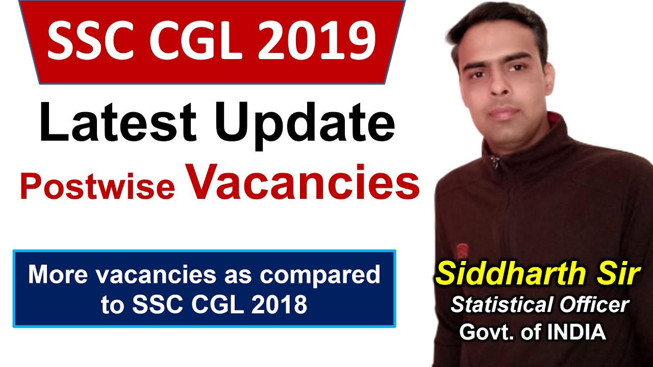 SSC CGL 2019 Updated Vacancy - gyanSHiLA