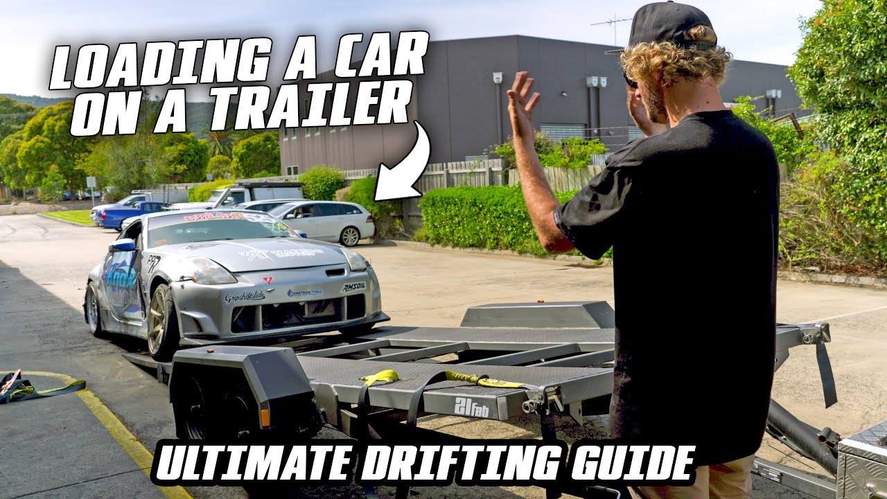 How to load a Car on a Car Trailer  |  Ultimate Drifting Guide