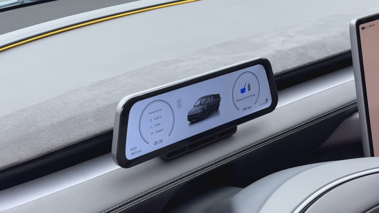 How to Install a Head-Up Display on Tesla Model Y Juniper | 9.6'' Instrument Cluster (Easy DIY)