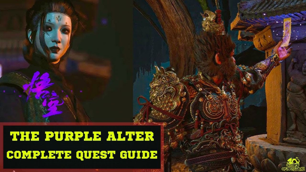 Purple Altar Quest / Talisman Guide - All 4 Talismans Locations - Crane Immortal - Black Myth Wukong