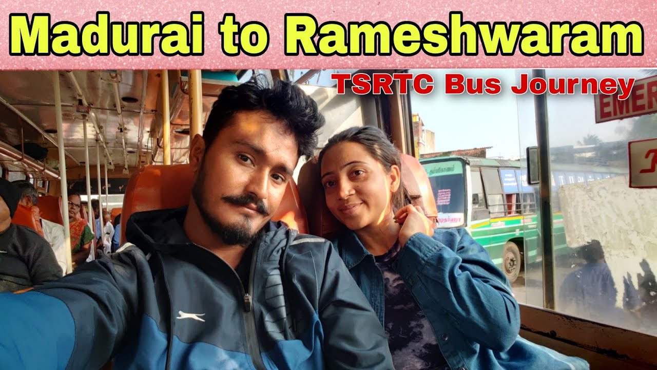 Madurai to Rameshwaram Tamilnadu govt.Bus Journey, Pamban Bridge।South India Tour Part-2।Neha Sajwan