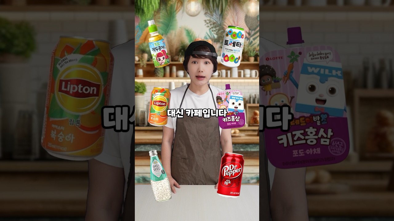 (10탄)이상한 음료수를 사장님이 대신 마셔주는 카페 #shorts