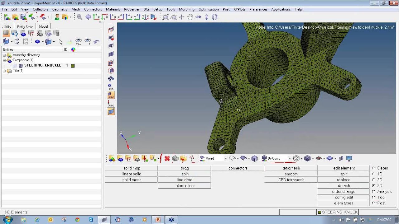 3D Meshing Knuckle