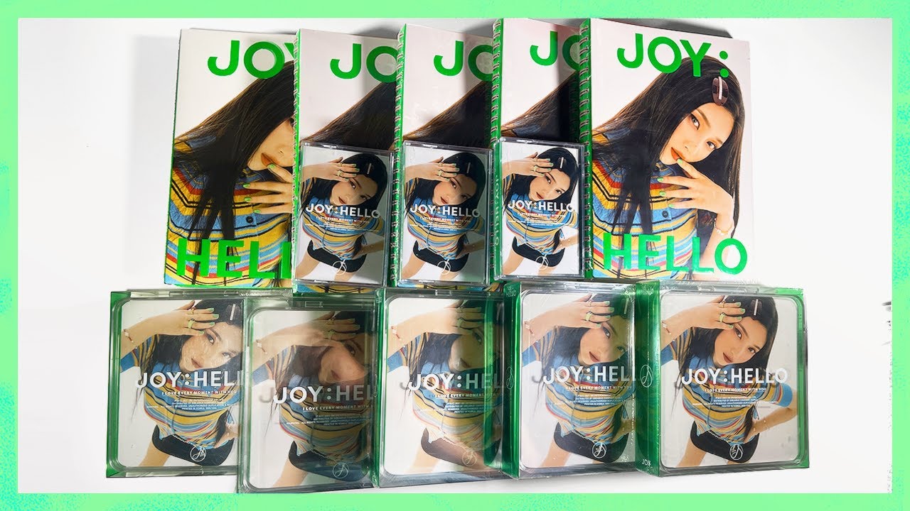 joy (red velvet) special album 'hello' unboxing ☆ photobook, case, cassette versions