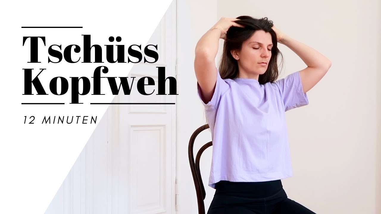 5 Übungen gegen Kopfschmerzen | Schmerzen lindern in 12 Min | Yoga auf dem Stuhl