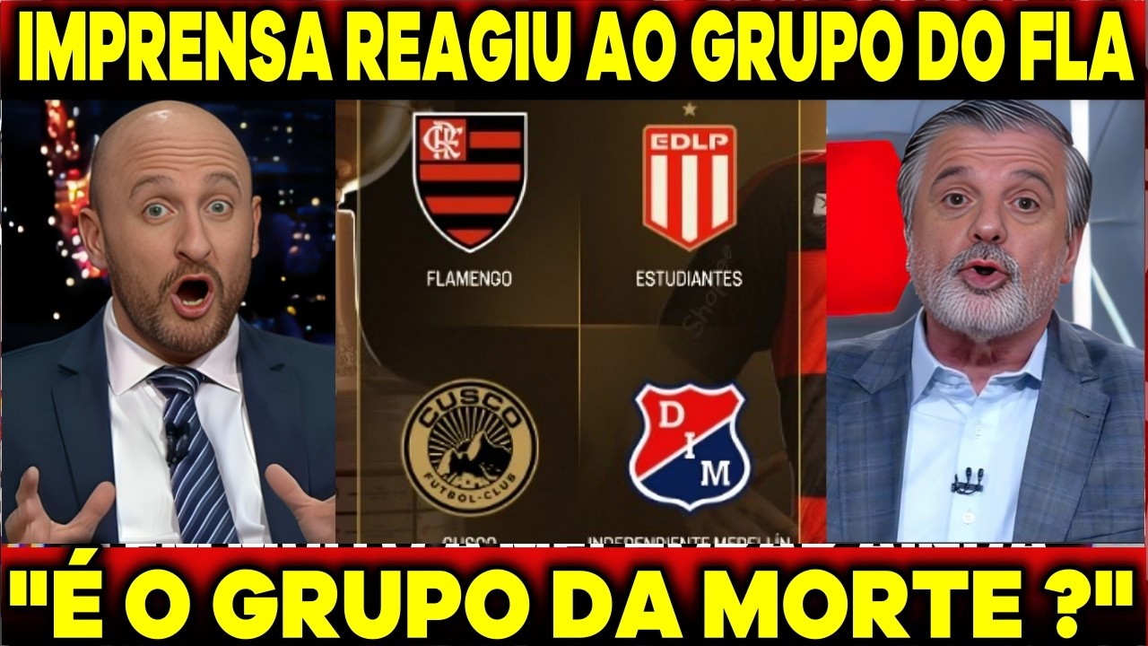 😱GRUPO DA MORTE ? OLHA OQUE A IMPRENSA FALOU DO GRUPO DO FLAMENGO NA LIBERTADORES