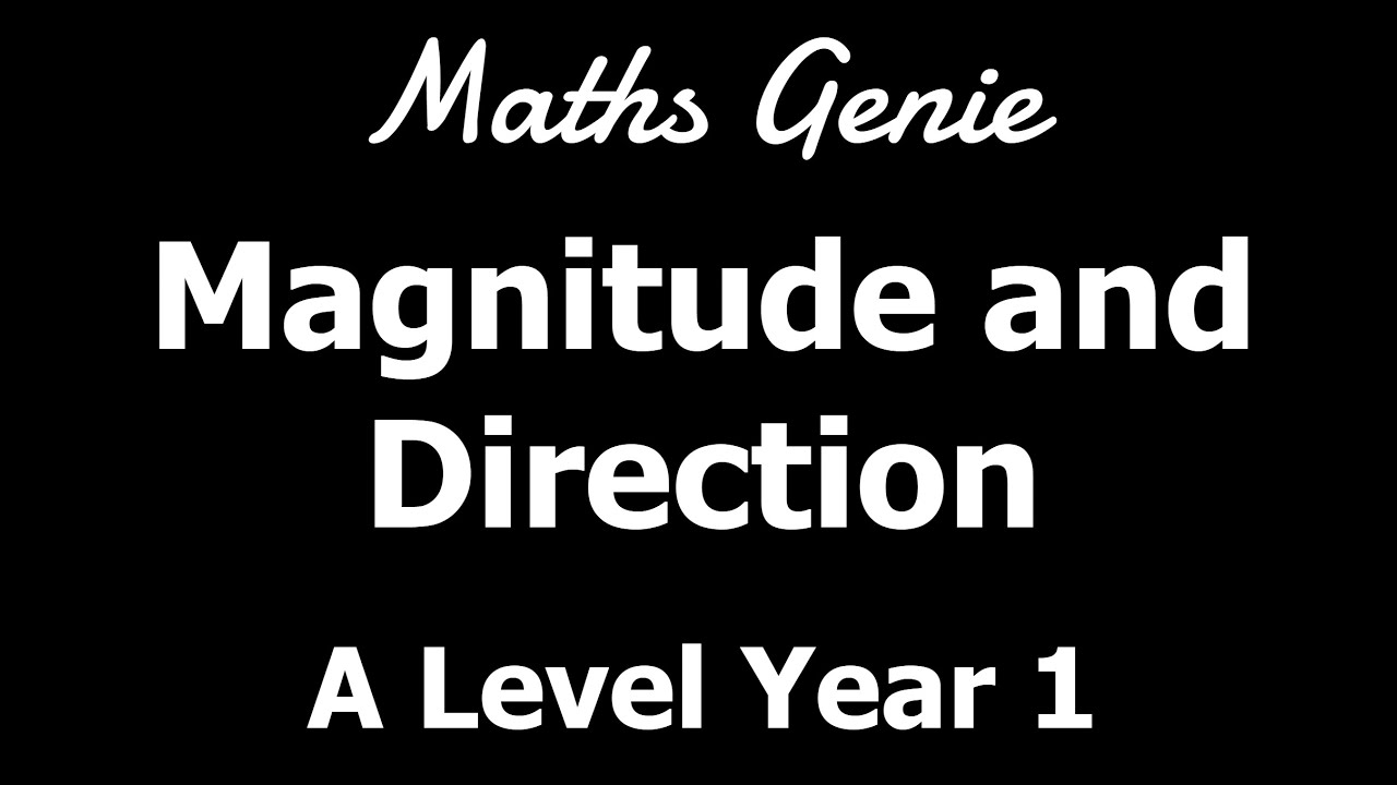 Magnitude and Direction