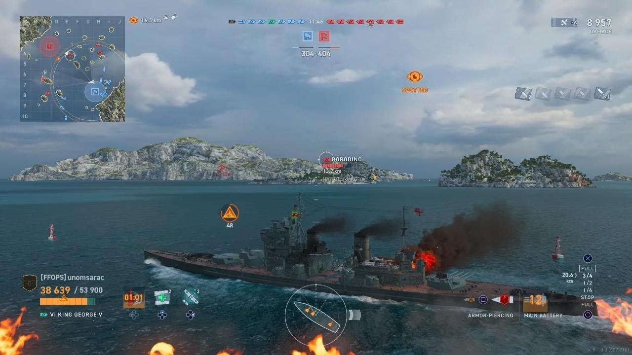 Very rare game of World of Warships: Legends DRAW