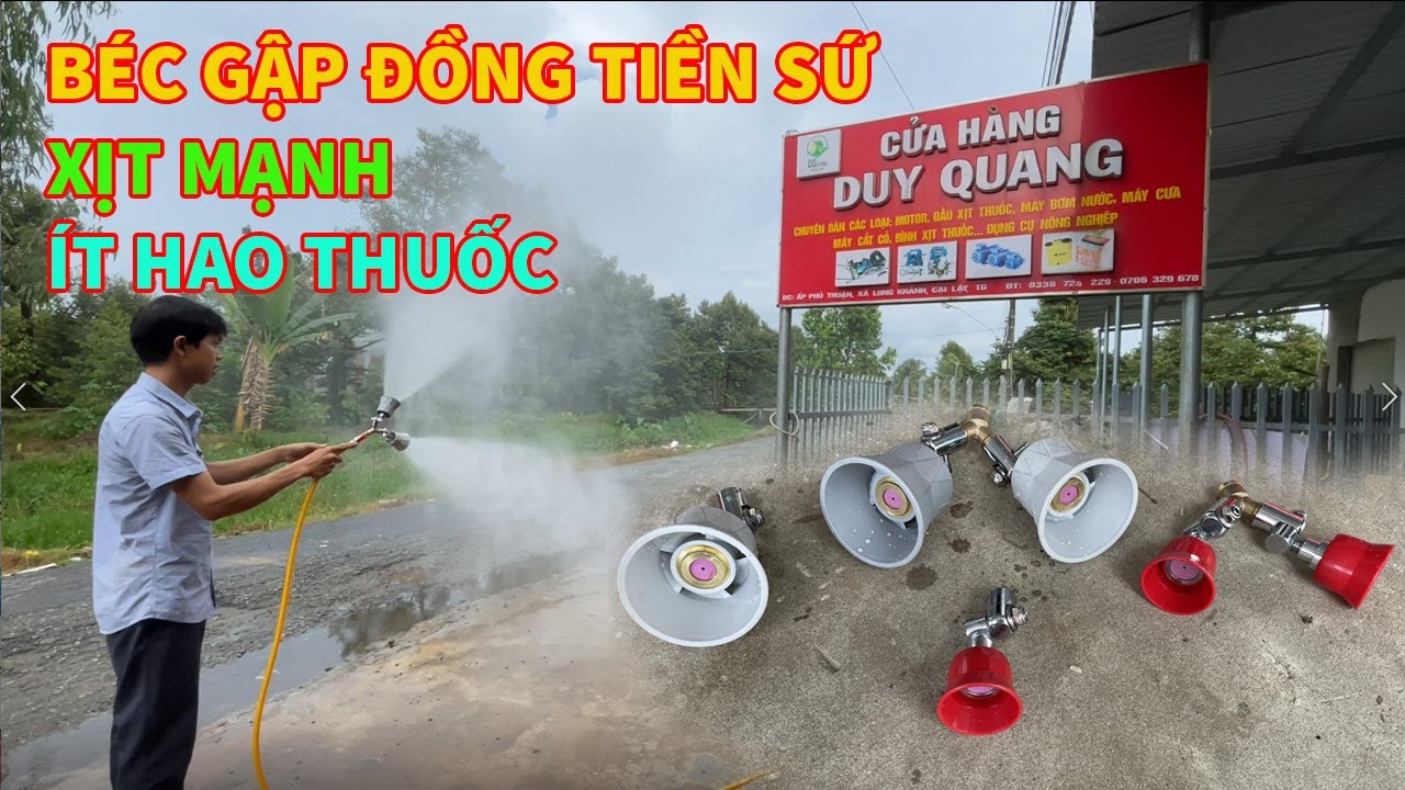 BÉC GẬP LOẠI ĐỒNG TIỀN SỨ | Xịt Mạnh, Sương Nhiều, Ít Hao Thuốc