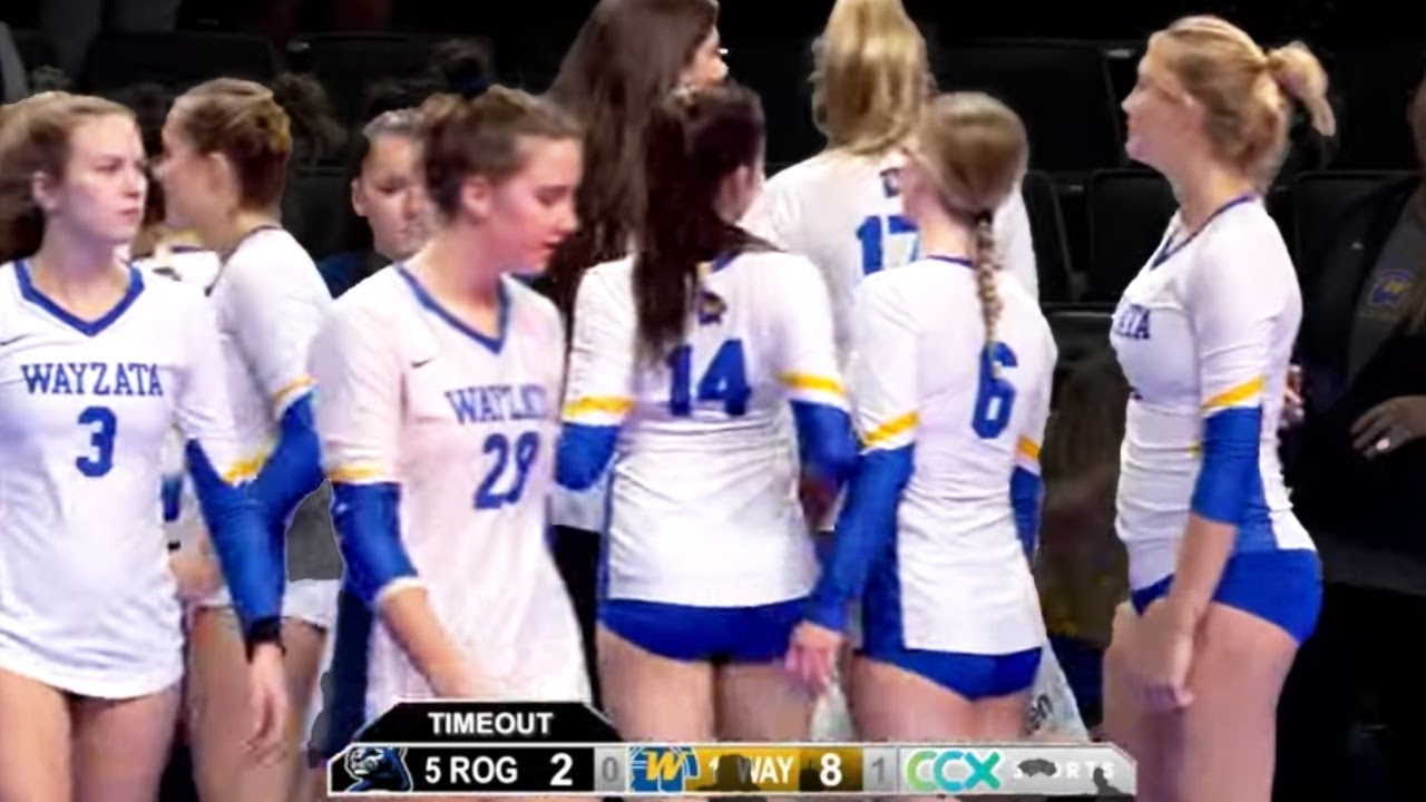 Girls High School Volleyball State SF Wayzata vs. Rogers #volleyball