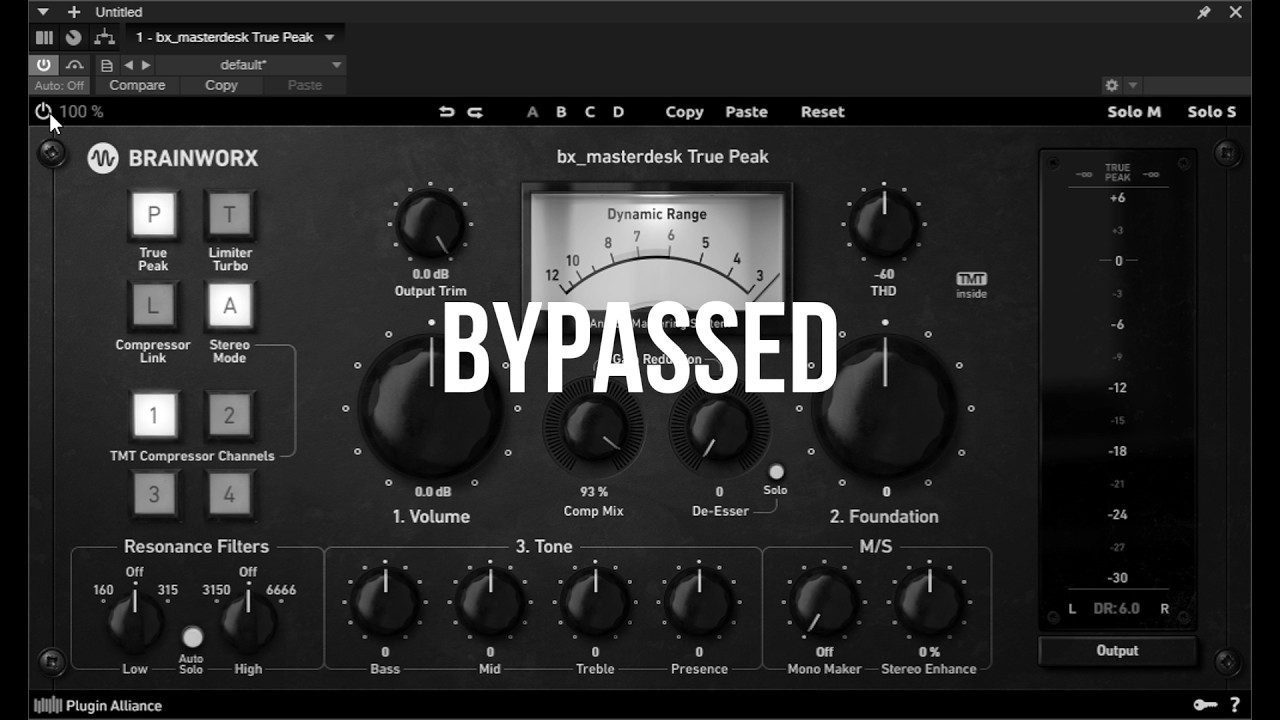 How to master with plugins BX_MASTERDESK TRUE PEAK!