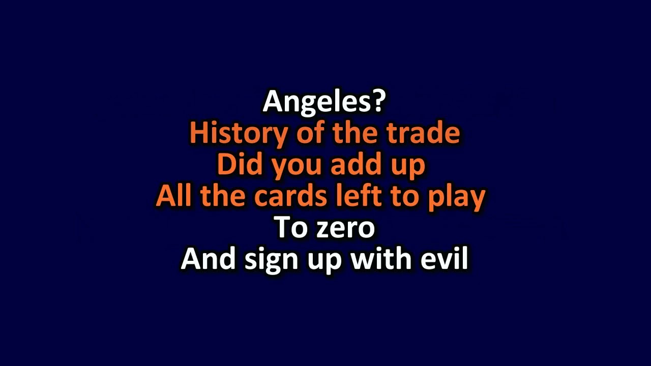 Elliott Smith - Angeles - Karaoke Instrumental Lyrics - ObsKure