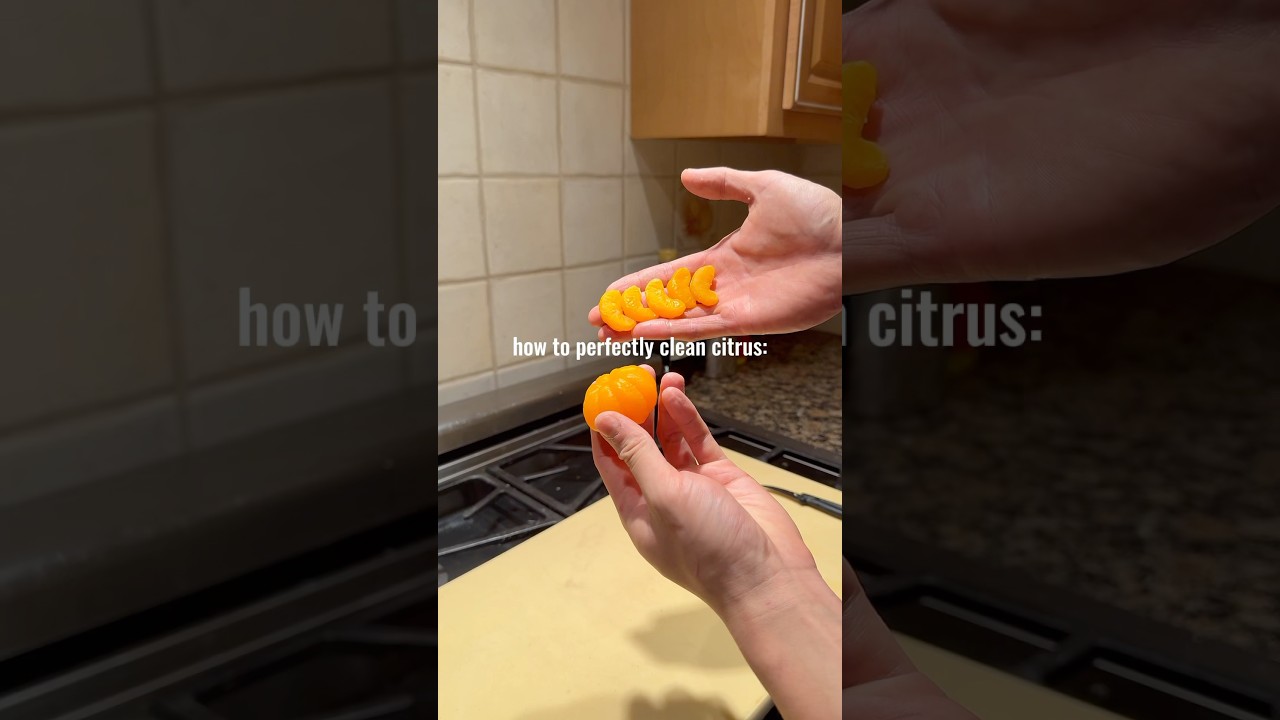 how to perfectly clean citrus! #shorts #culinary #cooking #food #tips #michelin