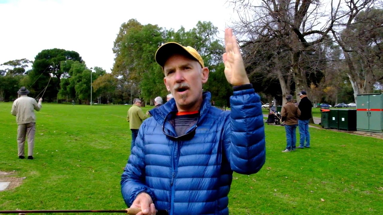 A morning fly casting with bamboo fly rod builder, Nick Taransky