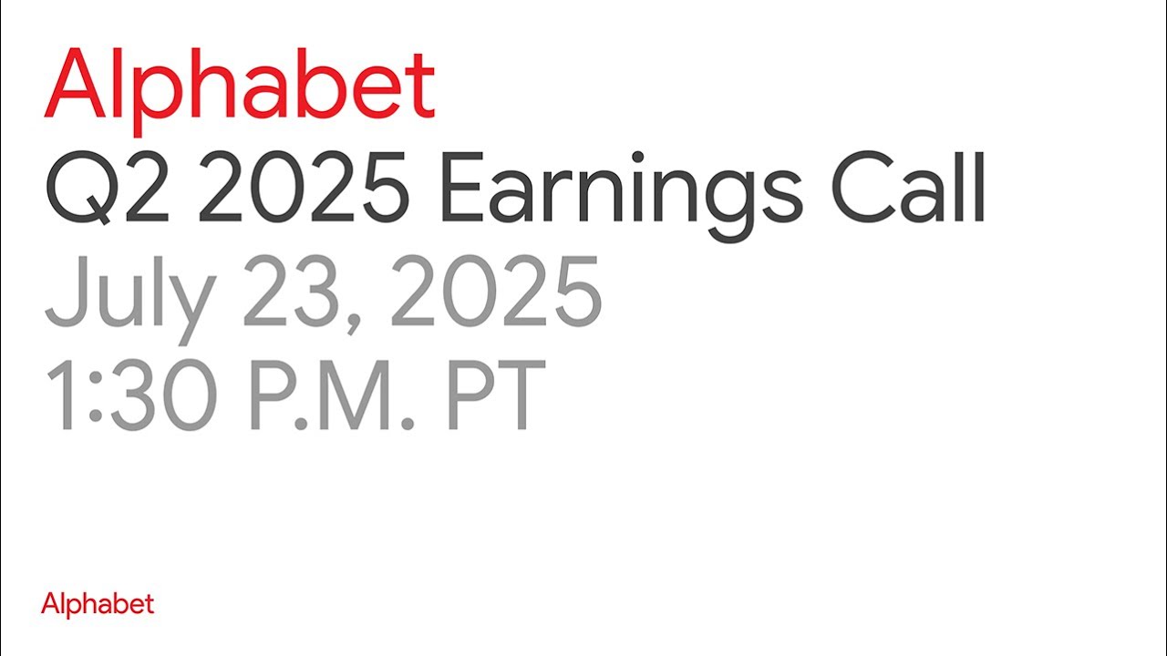 Телеконференция по итогам второго квартала 2025 года Alphabet
