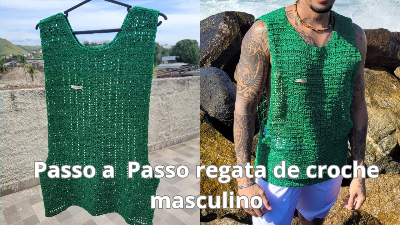 Regata de Crochê Masculino